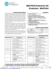 MAX7042EVKIT datasheet pdf MAXIM - Dallas Semiconductor