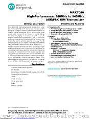 MAX7049ATI+ datasheet pdf MAXIM - Dallas Semiconductor