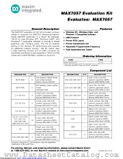 MAX7057EVKIT datasheet pdf MAXIM - Dallas Semiconductor