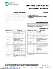 MAX7058EVKIT datasheet pdf MAXIM - Dallas Semiconductor