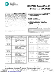 MAX7060EVKIT datasheet pdf MAXIM - Dallas Semiconductor