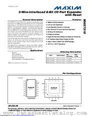MAX7310ATE+ datasheet pdf MAXIM - Dallas Semiconductor