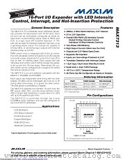 MAX7313DAEG+T datasheet pdf MAXIM - Dallas Semiconductor