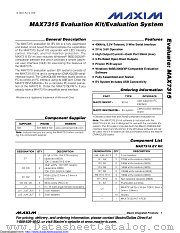 MAX7315EVKIT datasheet pdf MAXIM - Dallas Semiconductor