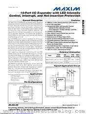 MAX7316ATE+ datasheet pdf MAXIM - Dallas Semiconductor