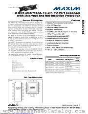 MAX7318ATG+ datasheet pdf MAXIM - Dallas Semiconductor