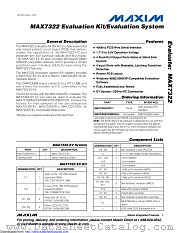 MAX7322EVCMAXQU+ datasheet pdf MAXIM - Dallas Semiconductor