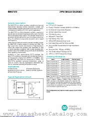 MAX7375AXR105+T datasheet pdf MAXIM - Dallas Semiconductor