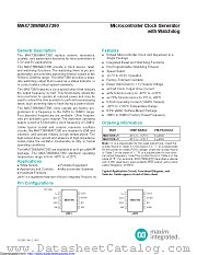 MAX7390 datasheet pdf MAXIM - Dallas Semiconductor