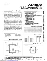 MAX7400CSA+T datasheet pdf MAXIM - Dallas Semiconductor
