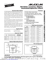 MAX7408EPA+ datasheet pdf MAXIM - Dallas Semiconductor