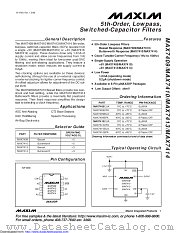 MAX7414CUA+T datasheet pdf MAXIM - Dallas Semiconductor