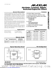 MAX7427EPA+ datasheet pdf MAXIM - Dallas Semiconductor