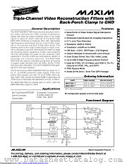 MAX7438ETP+ datasheet pdf MAXIM - Dallas Semiconductor