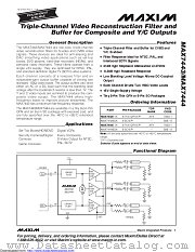 MAX7444ESA+T datasheet pdf MAXIM - Dallas Semiconductor