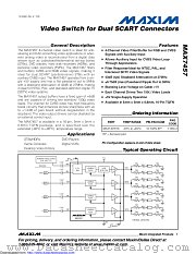 MAX7457 datasheet pdf MAXIM - Dallas Semiconductor