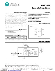 MAX7461EUK datasheet pdf MAXIM - Dallas Semiconductor