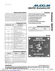 MAX761EVKIT-SO+ datasheet pdf MAXIM - Dallas Semiconductor