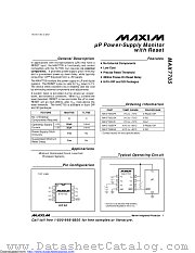 MAX7705ESA+ datasheet pdf MAXIM - Dallas Semiconductor