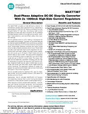 MAX77387EVKIT# datasheet pdf MAXIM - Dallas Semiconductor