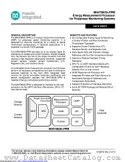 MAX78630+PPM datasheet pdf MAXIM - Dallas Semiconductor