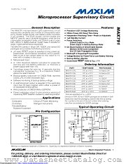 MAX791ESE+T datasheet pdf MAXIM - Dallas Semiconductor