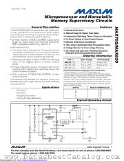 MAX792REPE+ datasheet pdf MAXIM - Dallas Semiconductor