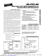 MAX8515AEZK datasheet pdf MAXIM - Dallas Semiconductor