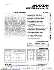MAX8525EVKIT datasheet pdf MAXIM - Dallas Semiconductor