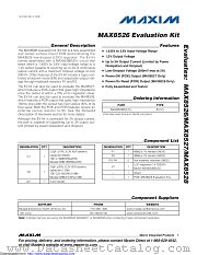 MAX8526EVKIT+ datasheet pdf MAXIM - Dallas Semiconductor
