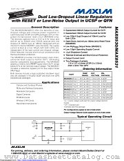 MAX8531ETTA8 datasheet pdf MAXIM - Dallas Semiconductor