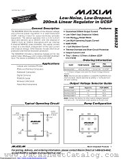 MAX8532EBT2+T datasheet pdf MAXIM - Dallas Semiconductor