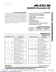 MAX8544EVKIT datasheet pdf MAXIM - Dallas Semiconductor