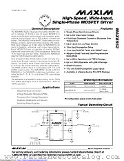 MAX8552ETB+ datasheet pdf MAXIM - Dallas Semiconductor