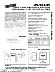 MAX8560EZK+T datasheet pdf MAXIM - Dallas Semiconductor
