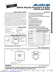 MAX8569BEUT+T datasheet pdf MAXIM - Dallas Semiconductor