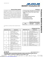 MAX8571EVKIT datasheet pdf MAXIM - Dallas Semiconductor