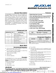 MAX8582EVKIT datasheet pdf MAXIM - Dallas Semiconductor