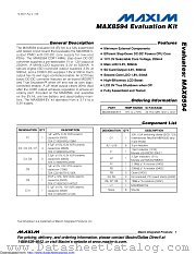 MAX8594EVKIT datasheet pdf MAXIM - Dallas Semiconductor