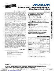 MAX8598 datasheet pdf MAXIM - Dallas Semiconductor