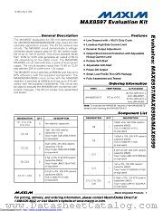 MAX8597EVKIT datasheet pdf MAXIM - Dallas Semiconductor