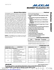 MAX8607EVKIT datasheet pdf MAXIM - Dallas Semiconductor