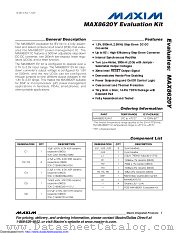 MAX8620YEVKIT datasheet pdf MAXIM - Dallas Semiconductor
