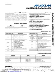 MAX8630XEVKIT datasheet pdf MAXIM - Dallas Semiconductor