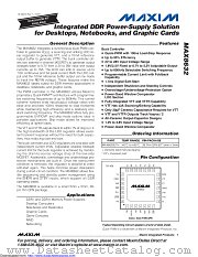 MAX8632ETI+T datasheet pdf MAXIM - Dallas Semiconductor