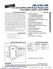 MAX8645XETI+T datasheet pdf MAXIM - Dallas Semiconductor