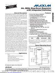 MAX8646ETG+ datasheet pdf MAXIM - Dallas Semiconductor