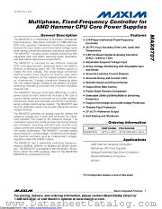 MAX8707 datasheet pdf MAXIM - Dallas Semiconductor