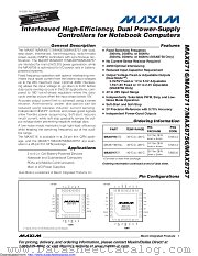 MAX8717ETI+ datasheet pdf MAXIM - Dallas Semiconductor