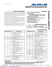 MAX8716EVKIT datasheet pdf MAXIM - Dallas Semiconductor
